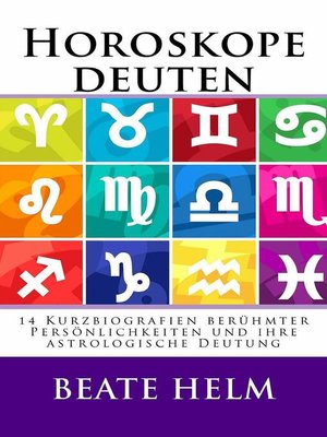 cover image of Horoskope deuten